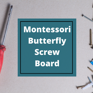 Montessori Butterfly Screw Board