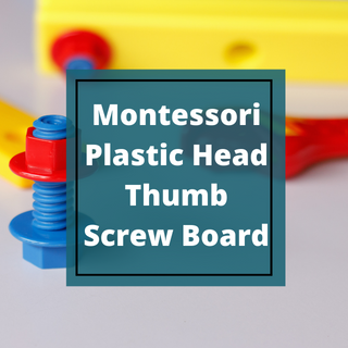 Montessori Plastic Head Thumb Screw Board